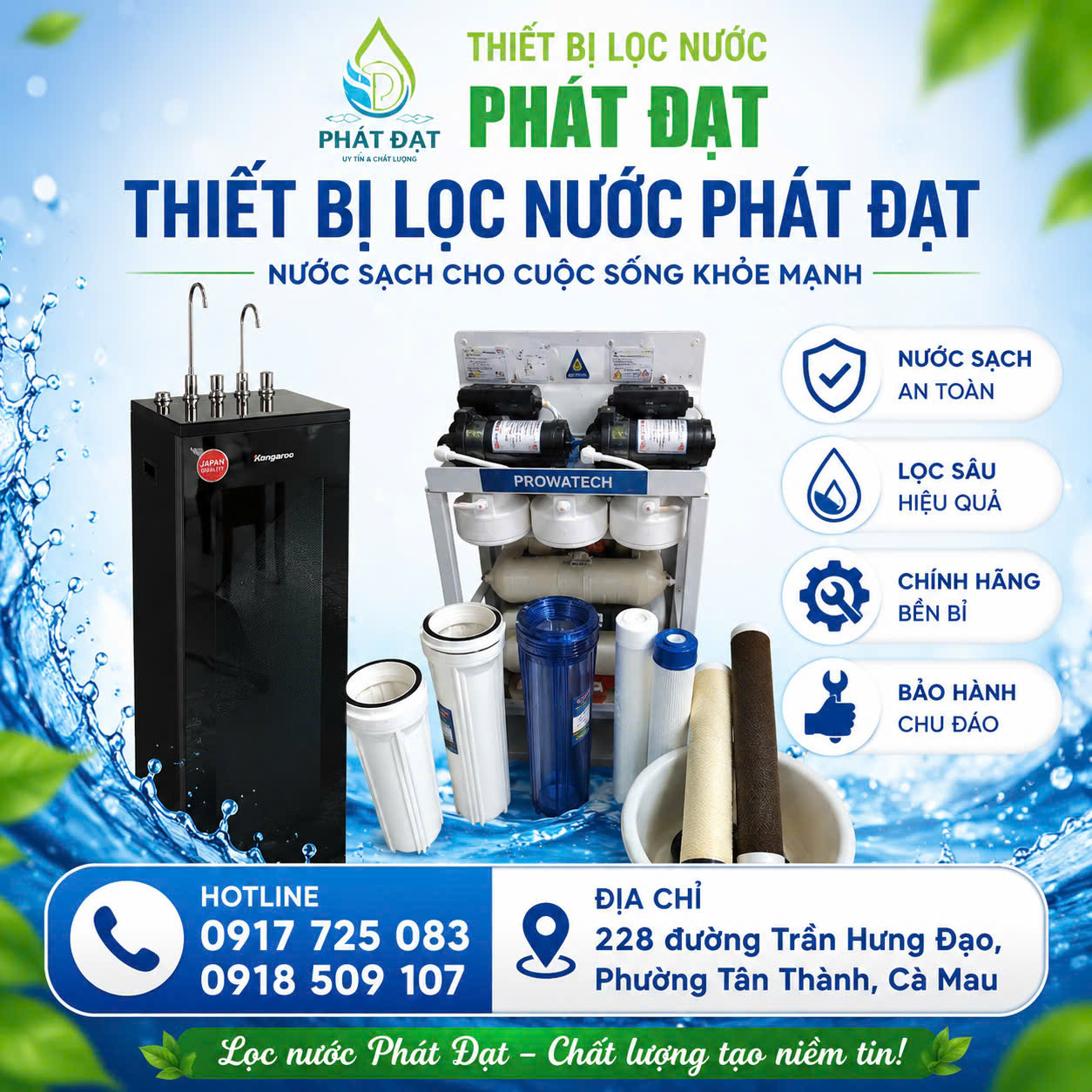đại lý máy lọc nước Cà Mau