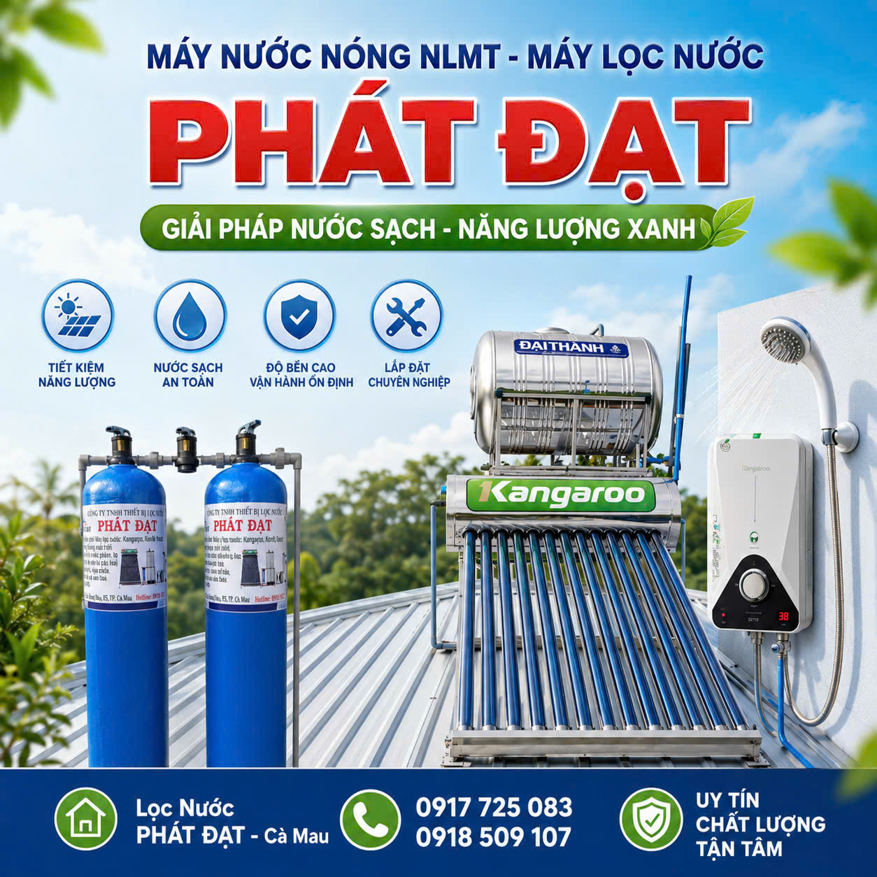 máy nước nóng tại Cà Mau