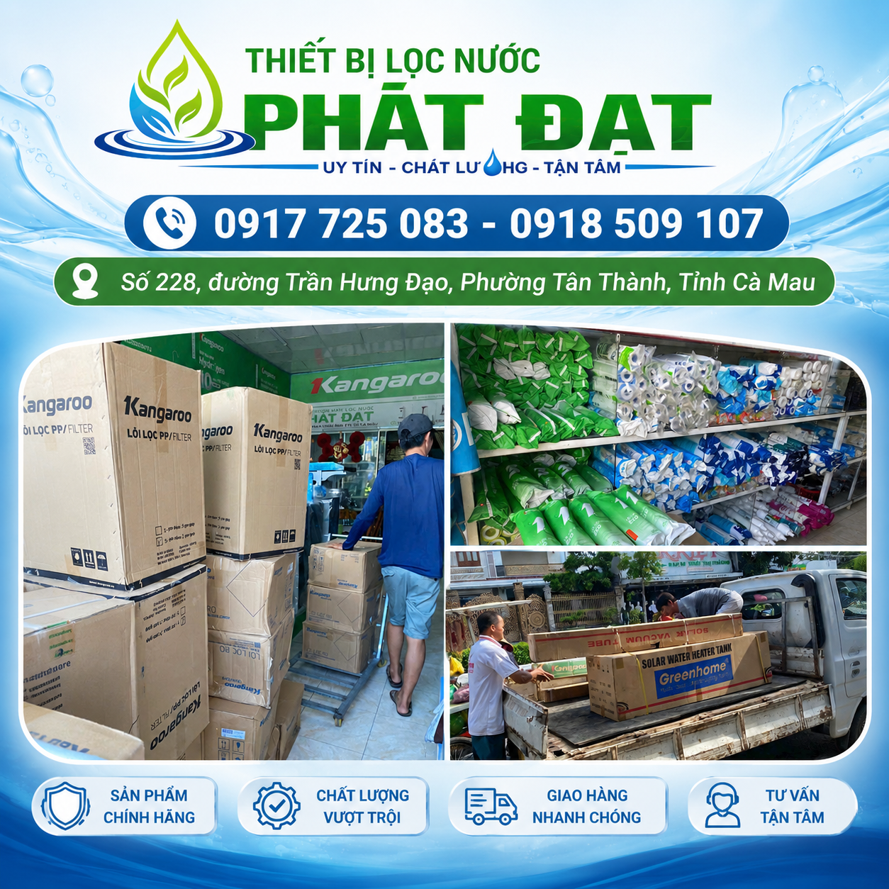 đại lý máy lọc nước Cà Mau